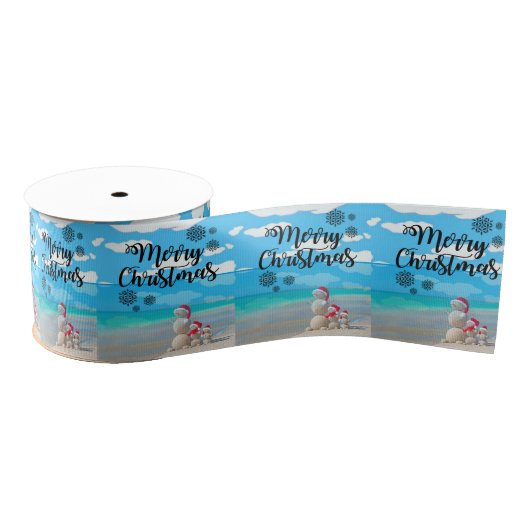 kerstdecoratief lint, vrolijk kerstfeest grosgrain lint (Spoel)