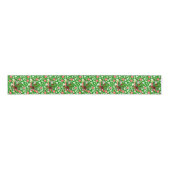 Kerstdecoratief lintje, kerstkaars grosgrain lint (Voorkant)