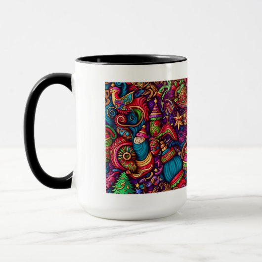 Kerstdecoratief Mok, 15 oz Mok (Links)