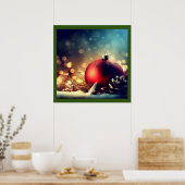 Kerstdecoraties 1 poster (Keuken)