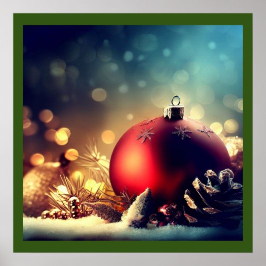 Kerstdecoraties 1 poster (Voorkant)