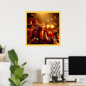 Kerstdecoraties 3 poster (Thuiskantoor)