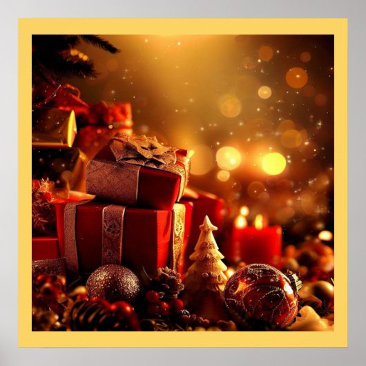 Kerstdecoraties 3 poster (Voorkant)