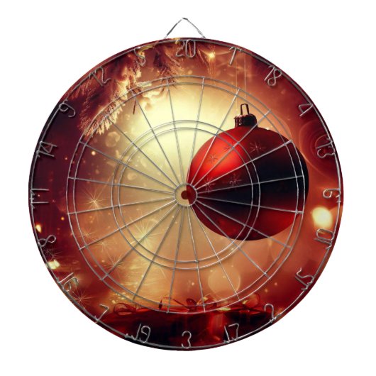 Kerstdecoraties (5) dartbord (Voorkant)