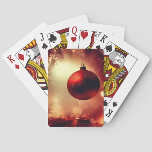 Kerstdecoraties (5) pokerkaarten (Achterkant)