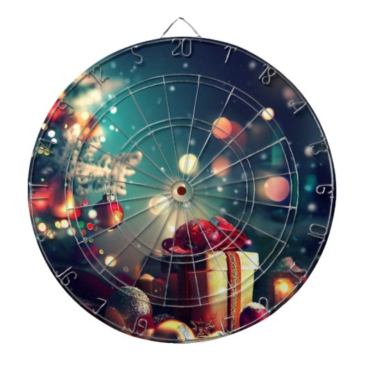 Kerstdecoraties (6) dartbord (Voorkant)