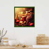 Kerstdecoraties 7 poster (Keuken)