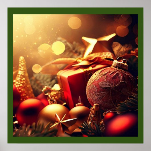 Kerstdecoraties 7 poster (Voorkant)