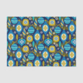 Kerstdecoraties Blauwe feestdagen Tissuepapier (Voorkant)