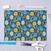 Kerstdecoraties Blauwe feestdagen Tissuepapier (Craft)