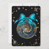 Kerstdecoraties Corporate blauw ornament Kaart (Achterkant)