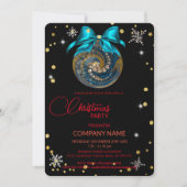 Kerstdecoraties Corporate blauw ornament Kaart (Voorkant)
