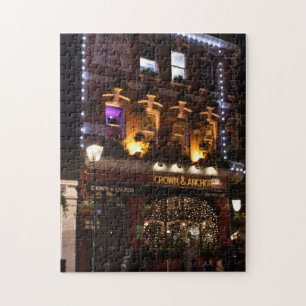 kerstdecoraties, Covent Garden Pub, Londen Legpuzzel