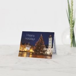 Kerstdecoraties, Dendermonde, België Feestdagen Kaart