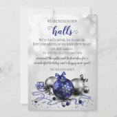 kerstdecoraties die de nieuwe zalen in beweging br feestdagenkaart (Voorkant)