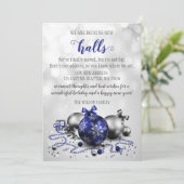 kerstdecoraties die de nieuwe zalen in beweging br feestdagenkaart (Staand voorkant)