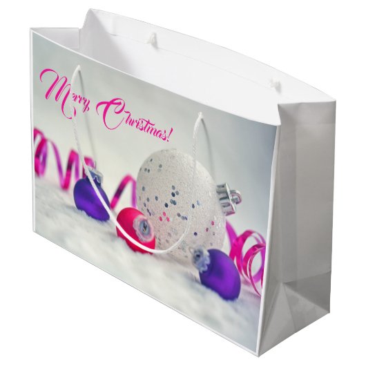 Kerstdecoraties Grote Gift Bag Groot Cadeauzakje (Achterkant Gekanteld)