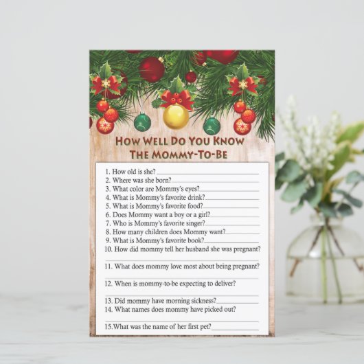 kerstdecoraties hoe goed ken je het spel ? (Staand voorkant)