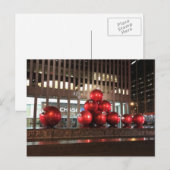 Kerstdecoraties in het Rockefeller Center, NYC Feestdagenkaart (Voorkant / Achterkant)