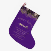 Kerstdecoraties in punten gepersonaliseerd grote kerstsok (Voorkant (Hangend))