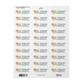 Kerstdecoraties Retouradreslabels Etiket (Full Sheet)