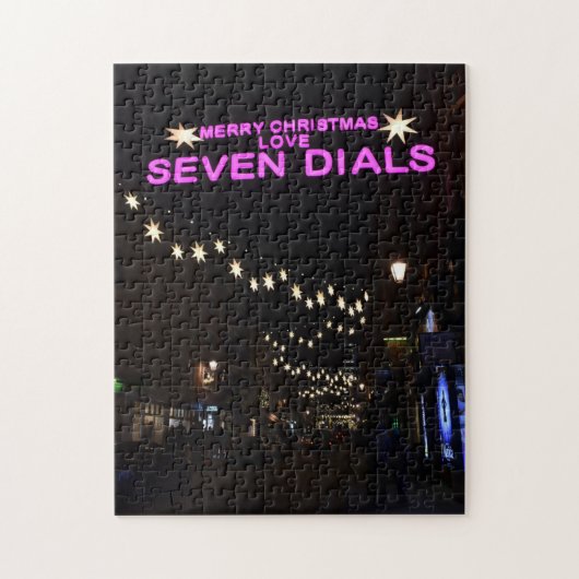 Kerstdecoraties, Seven Dials, Londen Verenigd Koni Legpuzzel (Verticaal)