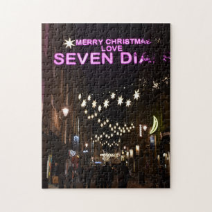 Kerstdecoraties, Seven Dials, Londen Verenigd Koni Legpuzzel