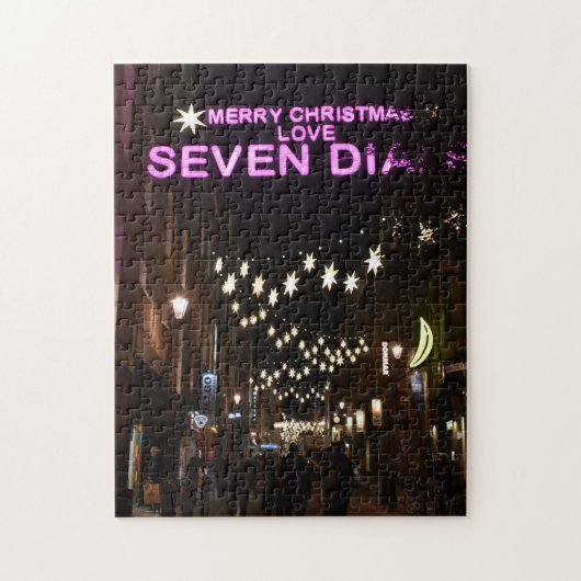 Kerstdecoraties, Seven Dials, Londen Verenigd Koni Legpuzzel (Verticaal)