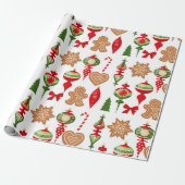 kerstdecoraties Snoep voor koekjeskoekjes Cadeaupapier (Uitgerold)