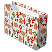 kerstdecoraties Snoep voor koekjeskoekjes Groot Cadeauzakje (Voorkant Gekanteld)