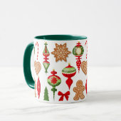 kerstdecoraties Snoep voor koekjeskoekjes Mok (Voorkant links)