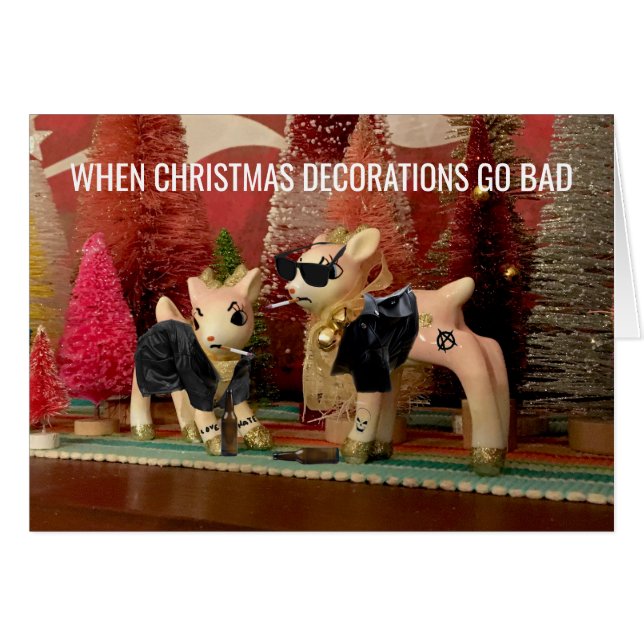 Kerstdecoraties verdwenen slecht aanpasbare kaart (Voorkant Horizontaal)