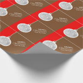 kerstdecoratieve bal cadeaupapier (Hoek)