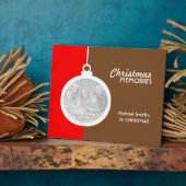kerstdecoratieve bal fotoplaat (Zijkant)