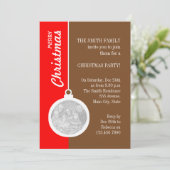 kerstdecoratieve bal kaart (Staand voorkant)