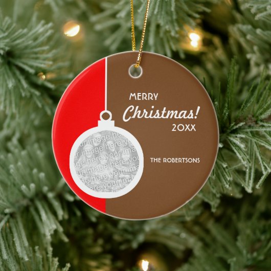 kerstdecoratieve bal keramisch ornament (Boom)