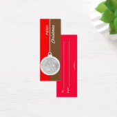 kerstdecoratieve bal mini visitekaartjes (Bureau)