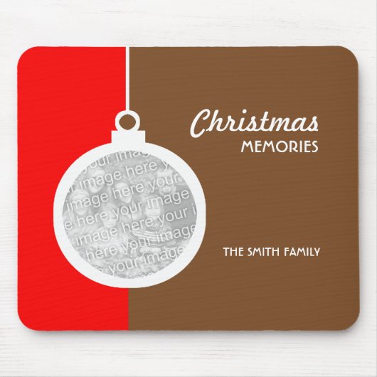kerstdecoratieve bal muismat (Voorkant)