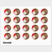 kerstdecoratieve bal ronde sticker (Vel)
