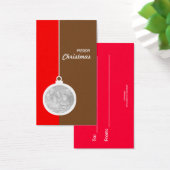 kerstdecoratieve bal visitekaartje (Bureau)