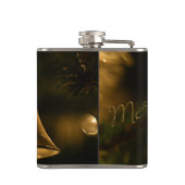kerstdecoratieve bell heupfles (Achterkant)