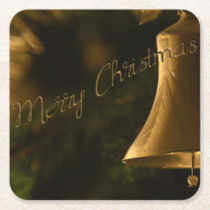 kerstdecoratieve bell kartonnen onderzetters