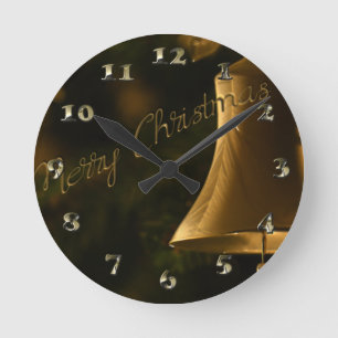kerstdecoratieve bell ronde klok
