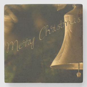 kerstdecoratieve bell stenen onderzetter