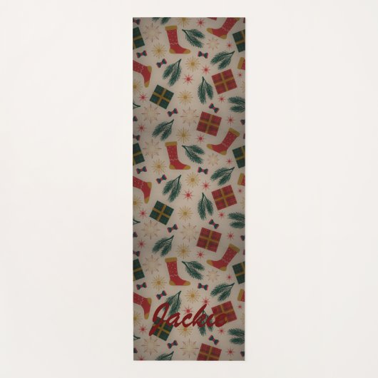 kerstdecoratieve versieringen  yogamat (Voorkant)