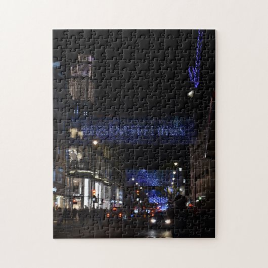 Kerstdecorations, Oxford Street, Londen, Verenigd Legpuzzel (Verticaal)