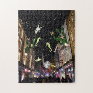 Kerstdecorations, SoHo, Londen, Verenigd Koninkrij Legpuzzel