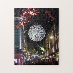 Kerstdecorations, SoHo, Londen, Verenigd Koninkrij Legpuzzel