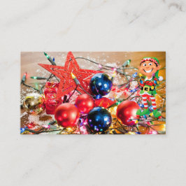 kerstdecorator aangepaste tekst Sjabloon Visitekaartje