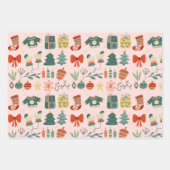 Kerstdecorpeerpapier Inpakpapier Vel (Voorkant 2)